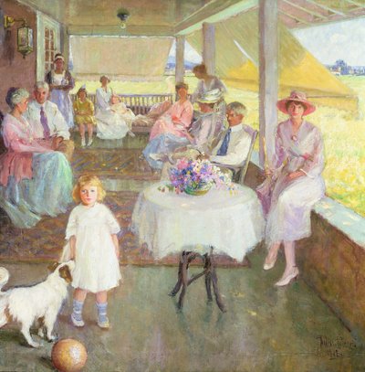 Family Gathering, 1919 by Pauline Palmer